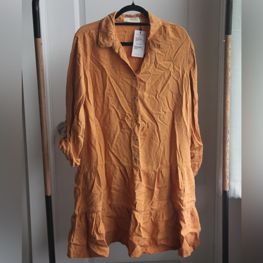 Tangerine Denim Dress